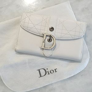 Christian Dior soft lambskin wallet